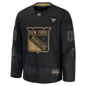 Maillot de Hockey New York Rangers Personnaliser Fanatics Military Appreciation Practice 2024-25 Noir - Homme